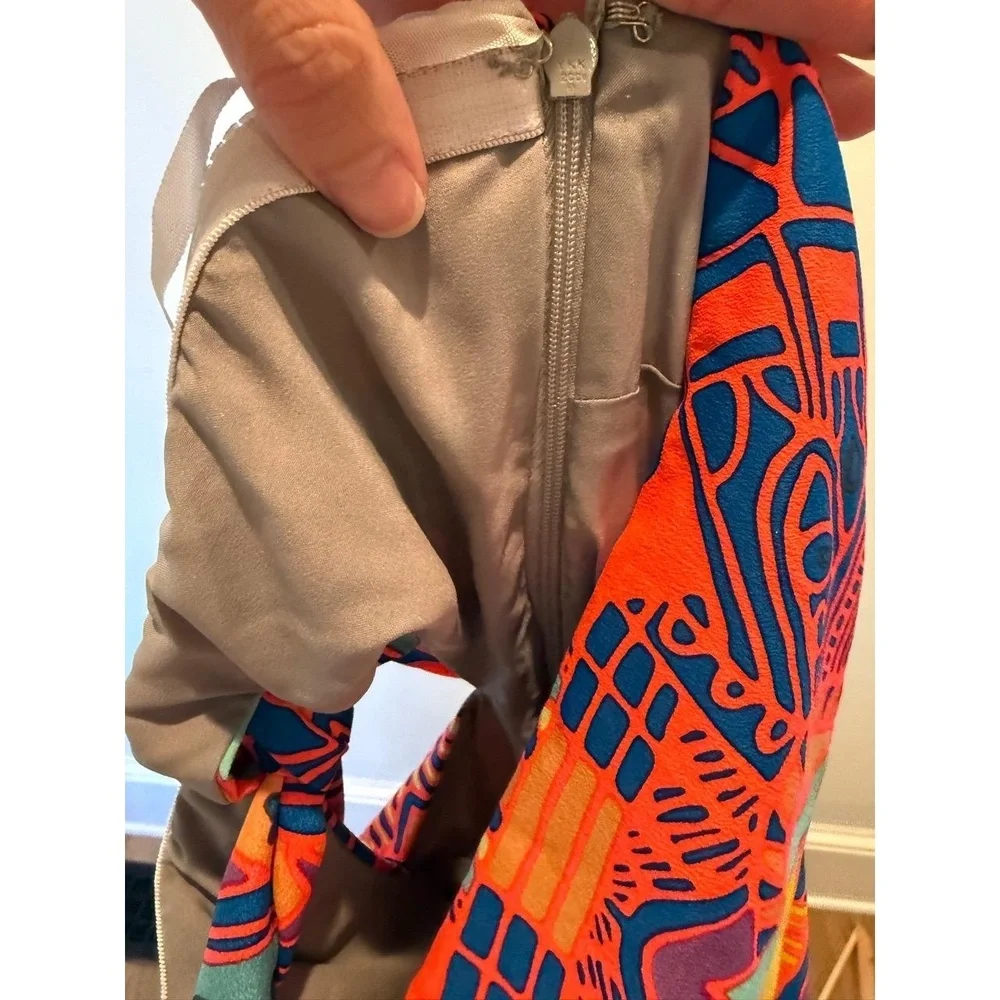 Mara Hoffman Strapless Mini Dress Multi-Color Boho Tribal Print 2 EUC - Picture 7 of 11